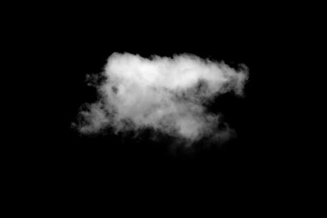 Wall Mural - white cloud with black background