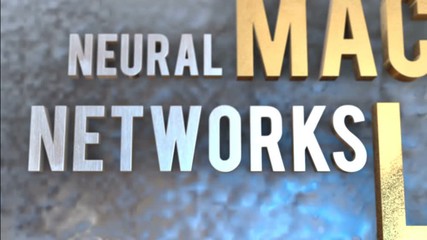 Wall Mural - technology automation concept machine learning video