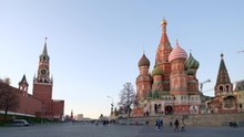 View Of The Moscow Kremlin, Red Square And St. Basil's Cathedral