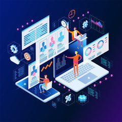 Wall Mural - content marketing strategy web banner.