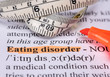 © dfdf - Eating disorder definition concept