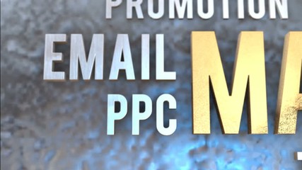 Wall Mural - web marketing concept online promotion video