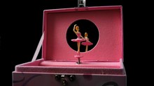 The Music Casket With The Dancing Ballerina. Alpha Channel Included. Png Alpha. You Can Insert Your Mirror With Your Reflection Or Your Photo, Picture. You Can Also Insert Your Background.