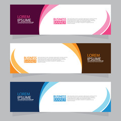 vector abstract design web banner template. web design elements - header design. abstract geometric 
