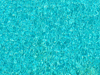 Wall Mural - Top view of Blue and green ripped water in swimming pool.