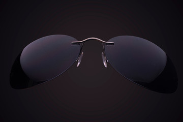 Poster - sports sunglasses isolated on black