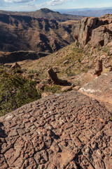 Wall Mural - Rock and mountains at Ciudad de Itas  park at Torotoro in Bolivia.