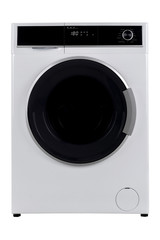 Isolated washing machine on a white background