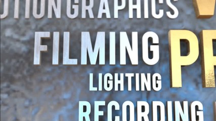 Wall Mural - video production concept film broadcast