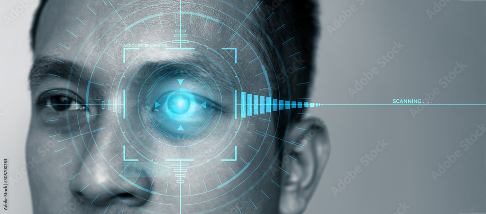 Future cyber security data protection by biometrics scanning with human ...