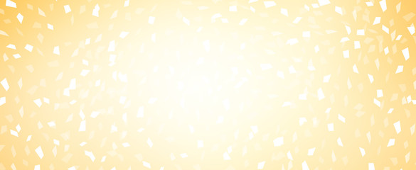 Wall Mural - blur elegance yellow color background with glow light and confetti flying spreading with copy space 