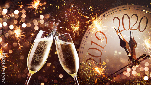 New Years Eve celebration background Wallpaper Mural