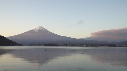 Poster - Mt. Fuji and  lake Kawaguchiko at dawn