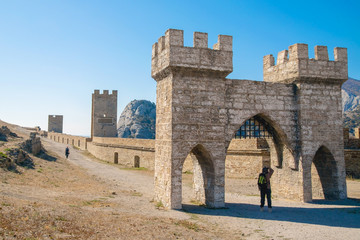 adult male photographer tourist photographs landscapes