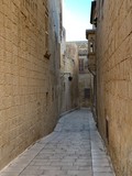 Fototapeta Uliczki - Maltese streets with traditional houses in Mdina