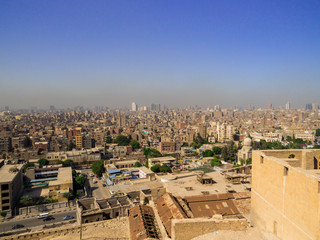 Wall Mural - City aerial view from the Citadel in Cairo, Egypt