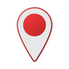 Wall Mural - vector location pin icon isolated.
