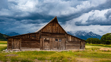 Storm Clouds Over Mormon Barn, Grand Teton National Park