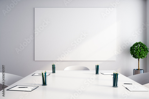 Cuadros en Lienzo Meeting room with empty poster.