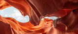 Fototapeta  - Panoramic abstract background canyon Antelope, america, Arizona. Travel concept