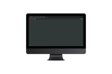 Wall Mural - computer browser web window screen mockup vector