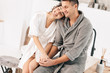 © Pixel-Shot - Happy young couple in bathroom at home