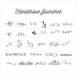 Handdrawn flourishes and swirls. Calligraphy elements. Decorative clipart
