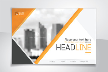Wall Mural - horizontal vector background template for page covers, flyers, leaflets or advertising billboards