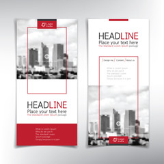 Wall Mural - vertical banner vector background template