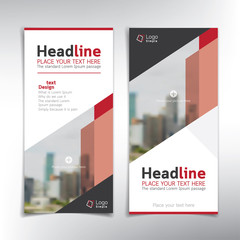 Wall Mural - vertical roll up banner vector template