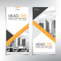 Wall Mural - vertical roll up banner vector template