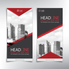 Wall Mural - vertical roll up banner vector template