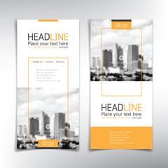 Wall Mural - Vertical roll up banner vector template