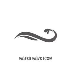 Wall Mural - Water wave icon simple flat style vector illustration.