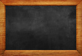 Fototapeta Sypialnia - Empty Chalk board Background/Blank.Blackboard Background.Blackboard texture. Chalkboard or School board use for background ,backdrop , wallpaper.
