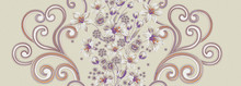 Flowers, Suitable For Invitation Design, Background Design, Textile Clothing And Wallpaper Design