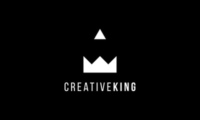 Wall Mural - Combination logo from crown or king with pencil logo design concept