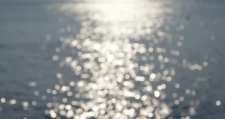 Wall Mural - bokeh of sea surface with sunlight