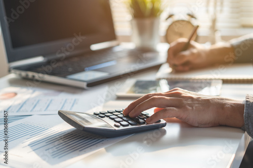 Fotomural Tax deduction planning concept