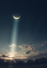 Wall Mural - moon in the sky