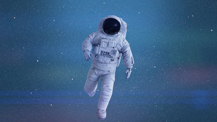 Wall Mural - astronaut on a mission in outer space