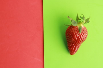 strawberry on colorful background