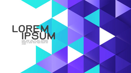 Wall Mural - abstract colorful gradient mixed geometric template and modern overlapping. vector illustration