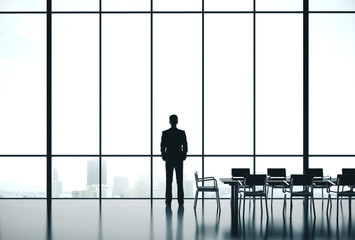 Canvas Print - Businessman standing in office