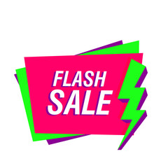 Wall Mural - Bright flash sale banner with lightning bolt