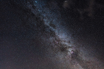 Wall Mural - night sky with stars and milky way galaxy in outer space, universe background