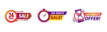 Flash Sale Countdown Badges Sticker