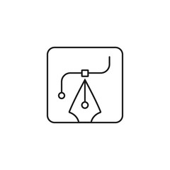 Wall Mural - logo design - minimal line web icon. simple vector illustration. concept for infographic, website or