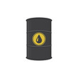 Oil barrel. Abstract concept, icon. Vector illustration.