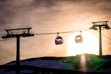 Canvas Print - view at the kitzsteinhorn mountain in austria